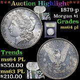 ***Auction Highlight*** 1879-p Morgan Dollar $1 Graded Choice Unc PL By USCG (fc)