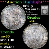 ***Auction Highlight*** 1882-p Morgan Dollar $1 Graded Choice+ Unc By USCG (fc)