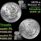 1878-s Morgan Dollar $1 Grades Choice Unc+ PL