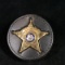 Vintage Arkansas Nevada County Deputy Coroner Badge With Leather Badge Holder
