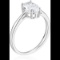 Sterling Silver Rhodium 6*9MM Oval Cut Solitare Engagement Ring