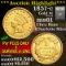 ***Auction Highlight*** 1857-c Gold Dollar $1 Graded BU By USCG (fc)