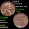 1924-d Lincoln Cent 1c Grades Choice AU