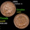 1895 Indian Cent 1c Grades Select AU