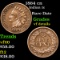 1864 cn Indian Cent 1c Grades vf details