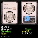 NGC 1890-o Morgan Dollar $1 Graded ms63 By NGC