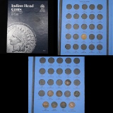 Starter Indian Head cent book 1880-1909 9 coins