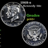 1968-s Kennedy Half Dollar 50c Grades GEM+ Proof