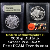2001-P Buffalo Modern Commem Dollar $1 Grades GEM++ Proof Deep Cameo