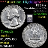 ***Auction Highlight*** 1932-s Washington Quarter 25c Graded Select+ Unc By USCG (fc)