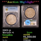 ***Auction Highlight*** PCGS 1901-p Morgan Dollar $1 Graded au55 By PCGS (fc)
