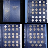 Partial Jefferson Nickel book 1938-1964 59 coins . .