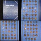 Partial Lincoln cent book 1909-1940 61 coins