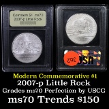 2007-p Little Rock School Desegregation Modern Commem Dollar $1 Grades ms70, Perfection