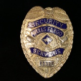Vintage Wells Fargo Security Services Badge