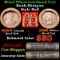 Mixed small cents 1c orig shotgun roll, 1912-d Wheat Cent, 1898 Indian Cent other end Grades