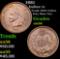 1881 Indian Cent 1c Grades Choice AU/BU Slider