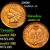 1906 Indian Cent 1c Grades Select Unc RD (fc)