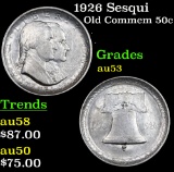 1926 Sesqui Old Commem Half Dollar 50c Grades Select AU