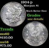 1904-p Morgan Dollar $1 Grades Unc Details