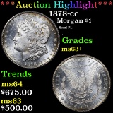 ***Auction Highlight*** 1878-cc Morgan Dollar $1 Grades Select+ Unc (fc)