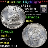 ***Auction Highlight*** 1877-s Trade Dollar $1 Graded Select+ Unc By USCG (fc)