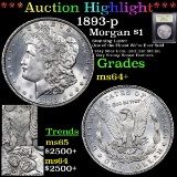 ***Auction Highlight*** 1893-p Morgan Dollar $1 Graded Choice+ Unc By USCG (fc)