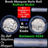 Buffalo Nickel Shotgun Roll in Old Bank Style Wrapper 1929 & s Mint Ends Grades