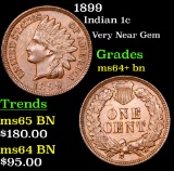 1899 Indian Cent 1c Grades Choice+ Unc BN