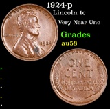 1924-p Lincoln Cent 1c Grades Choice AU/BU Slider