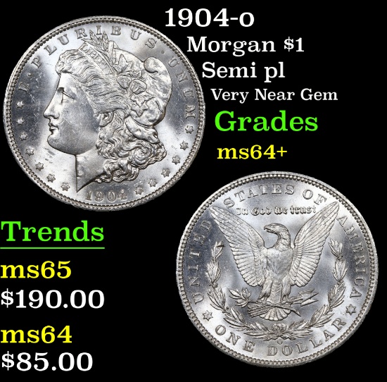 1904-o Morgan Dollar $1 Grades Choice+ Unc