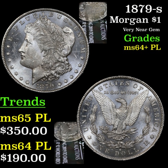 1879-s Morgan Dollar $1 Grades Choice Unc+ PL