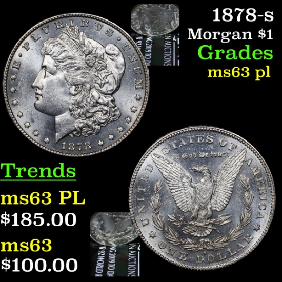 1878-s Morgan Dollar $1 Grades Select Unc PL