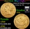 ***Auction Highlight*** 1844-d dahlonega Gold Liberty Half Eagle $5 Graded vf+ By USCG (fc)