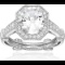 Sterling Silver mm Oval Fancy Cathedral Engagement Ring