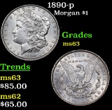 1890-p Morgan Dollar $1 Grades Select Unc