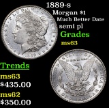1889-s Morgan Dollar $1 Grades Select Unc