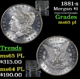 1881-s Morgan Dollar $1 Grades GEM Unc PL