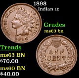 1898 Indian Cent 1c Grades Select Unc BN