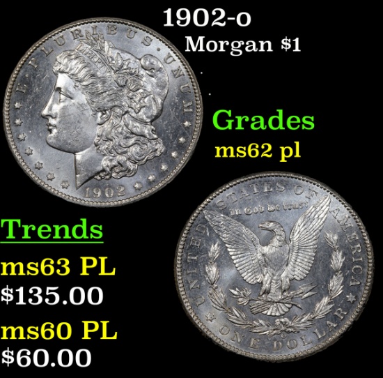 1902-o Morgan Dollar $1 Grades Select Unc PL
