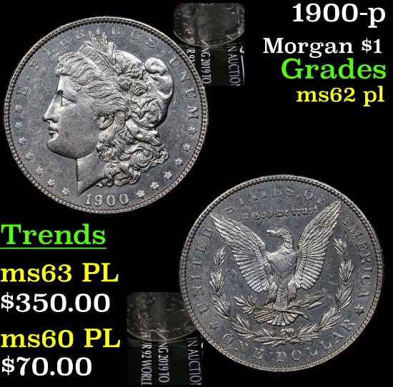 1900-p Morgan Dollar $1 Grades Select Unc PL