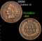 1900 Indian Cent 1c Grades vf+
