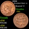 1856 Braided Hair Large Cent 1c Grades vf++