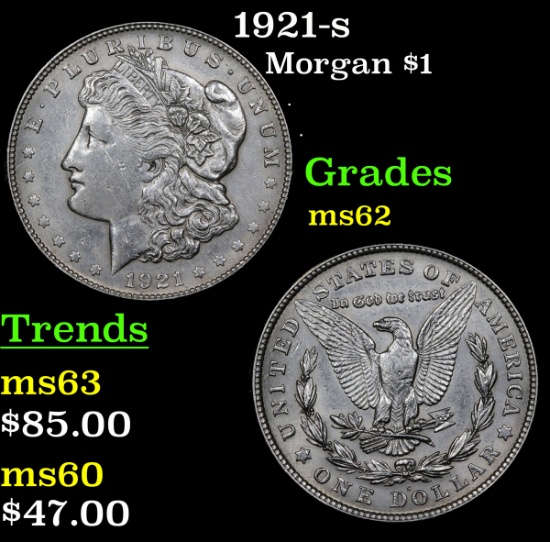 1921-s Morgan Dollar $1 Grades Select Unc