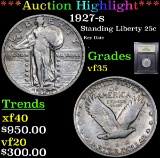 ***Auction Highlight*** 1927-s Standing Liberty Quarter 25c Graded vf++ By USCG (fc)