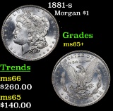 1881-s Morgan Dollar $1 Grades GEM+ Unc