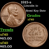 1915-s Lincoln Cent 1c Grades xf