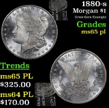 1880-s Morgan Dollar $1 Grades GEM Unc PL