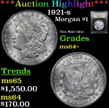 ***Auction Highlight*** 1921-s Morgan Dollar $1 Graded Choice+ Unc By USCG (fc)