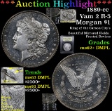 *Highlight Of Entire Auction* 1889-cc Vam 2 R-5 Morgan Dollar $1 Graded Select Unc+ DMPL By USCG fc